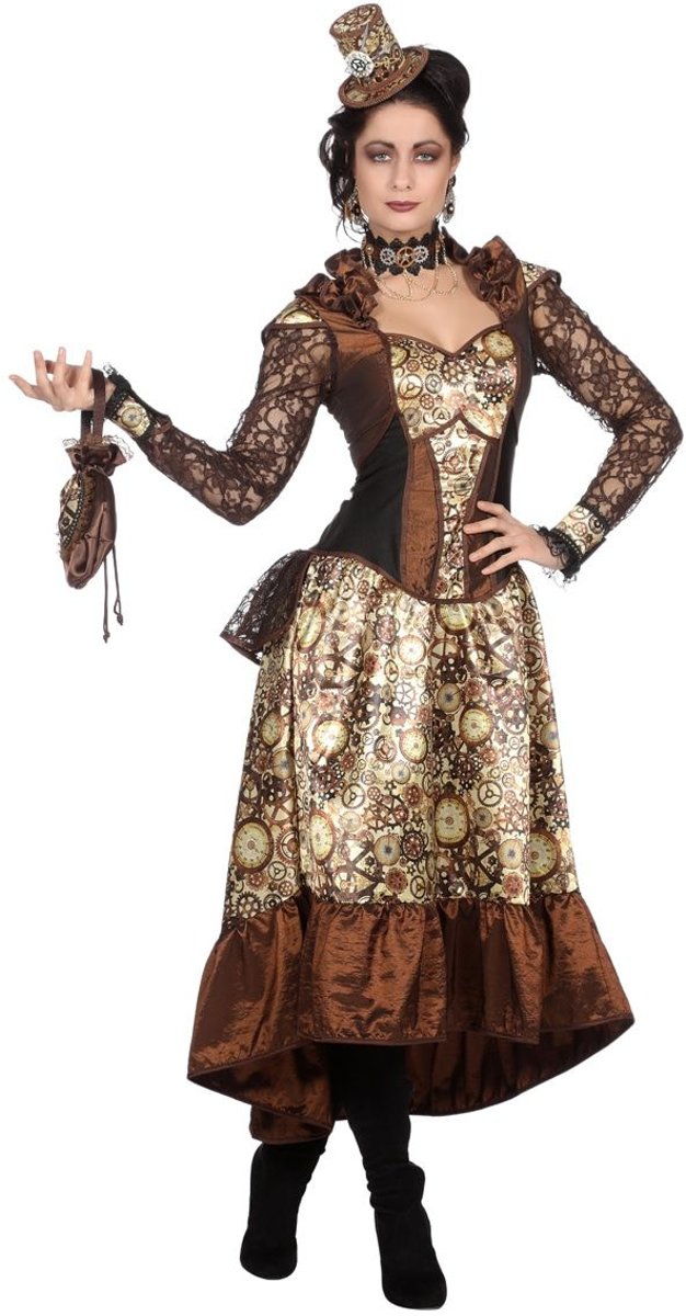 Steampunk Kostuum | Steampunk Industriele Revolutie | Vrouw | Maat 38 | Carnaval kostuum | Verkleedkleding